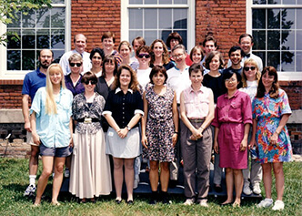  The Statistics group in front of the Erwin Mill building in 1995, a year before the official formation of the DCRI.