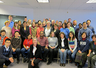  The DCRI Statistics group enjoys a holiday gathering in 2010, shortly after moving into the Durham Centre.