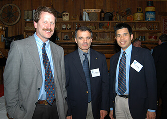 Rob Califf, Pascal Goldschmidt, and David Kong at a Duke Heart Center event.