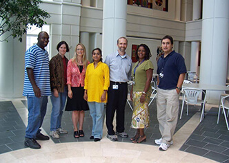 Members of the Technology and Data Solutions team circa 2007 at the North Pavilion.