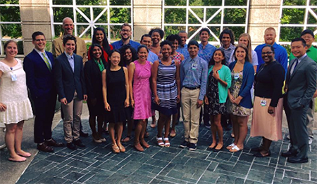 STAR Program students from a past cohort pose together for a group photo.