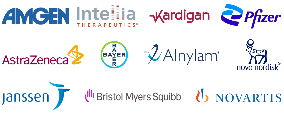 The DCRI Think Tanks Advisory Board includes industry members such as Alnylam, Amgen, AstraZeneca, Bayer, Bristol Myers Squibb, Intellia, Janssen, Kardigan, Novartis, and Novo Nordisk.