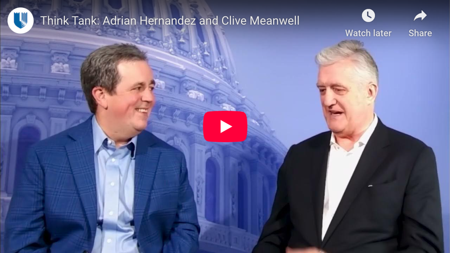 A screenshot of the YouTube video featuring Adrian Hernandez and Clive Meanwell.