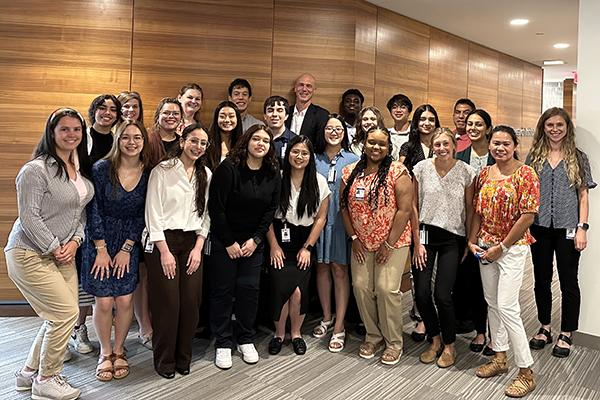 The 2024 Cohort of the Medical Student STAR Program pose for a photo.