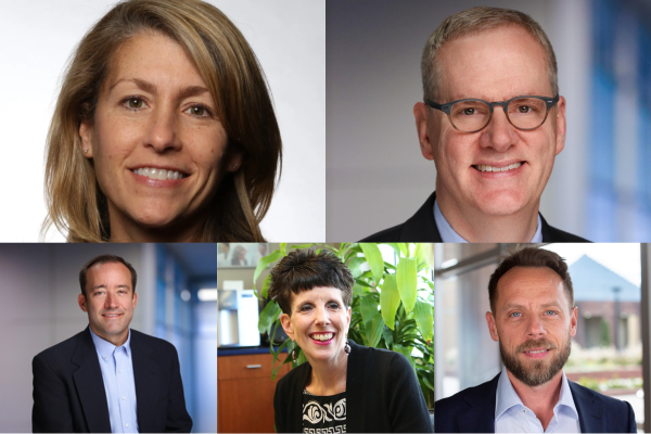 Headshots of Jennifer Green, Chuck Scales, Jon Cook, Lynn Perkins, and Matt Wilson