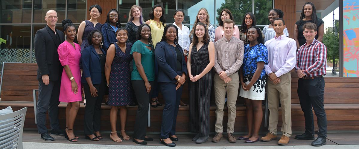 STAR Program students from a past cohort pose together for a group photo.