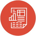 An icon representing a scientific publication with graphs.